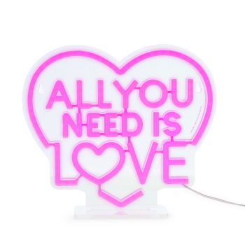 LEGAMI LED-Lampe mit Neoneffekt - All You Need is Love - It’s a Sign