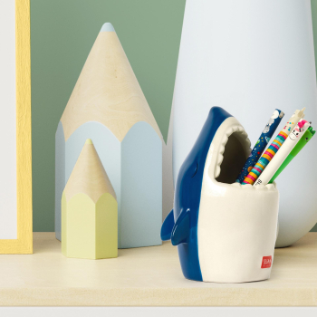Keramik-Stiftehalter - Desk Friends  - SHARK