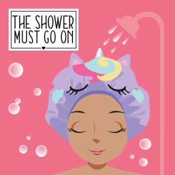 LEGAMI Duschhaube - The Shower Must Go On - Unicorn