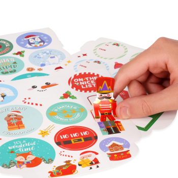 Weihnachts-Stickerbuch