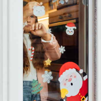 LEGAMI Windo-Wow Weihnachts-Fenstersticker – wiederverwendbar