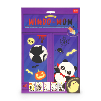 LEGAMI Windo-Wow Halloween-Fenstersticker – 40 nachleuchtende Aufkleber