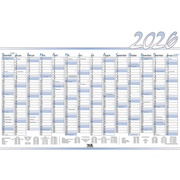 Jahreswandplaner 100x140cm abwischbar