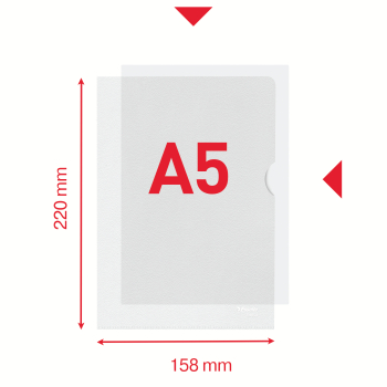 ESSELTE Sichthülle A5 0,11mm PP genarbt 100ST
