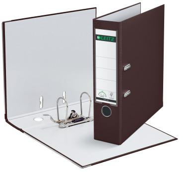 Leitz Ordner Plastik A4 8cm braun