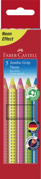 Buntstift Jumbo Grip Neon 5er-Etui