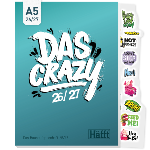 HÄFFT Hausaufgabenheft DIN A5 2026/2027 – Klassiker