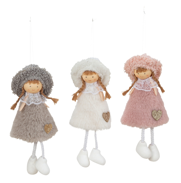 IKO Stoff-Mädchen mit Schlenkerbeinen zum Hängen – Produktabbildung