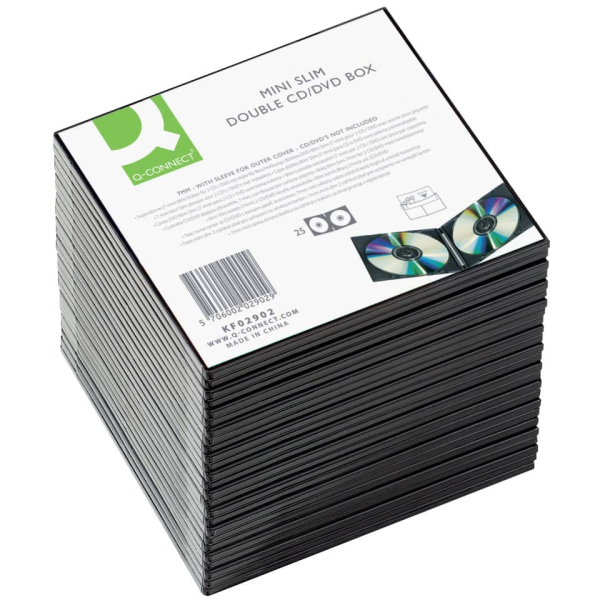 CD Hülle SlimCase 25ST sw/trans