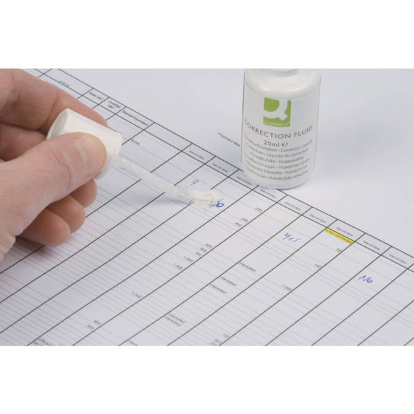 Q-Connect Korrekturflüssigkeit 20ml weiß