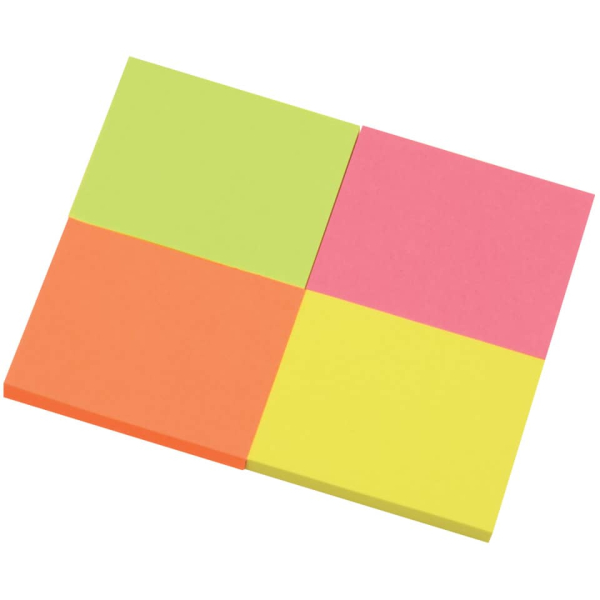 Haftnotizblock 4ST Neon