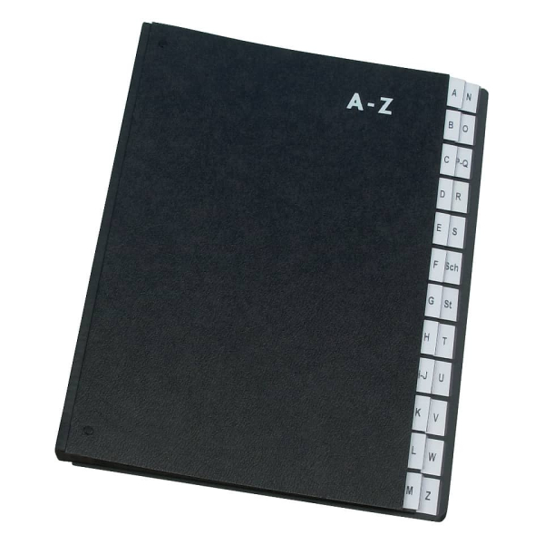 Pultordner A-Z schwarz