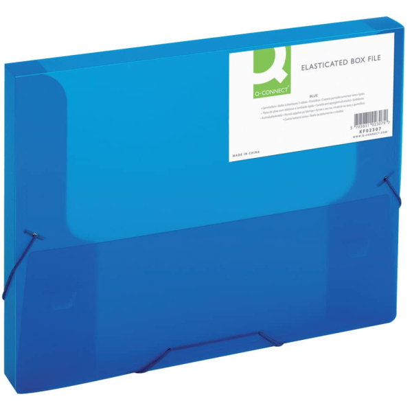 Heftbox A4 transluz. blau