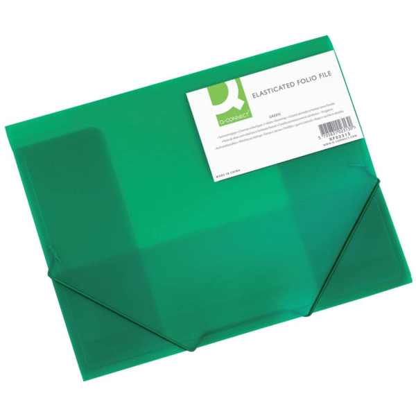 Gummizugmappe A4 transl.grün