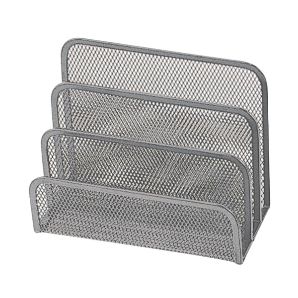 Briefständer Metall silber
