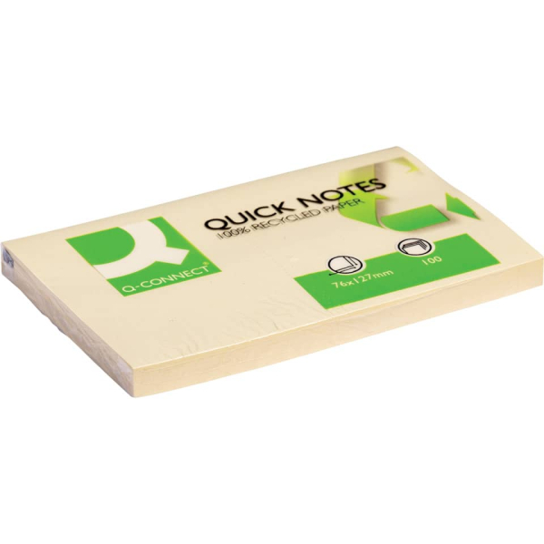 Haftnotizblock 76x127mm gelb