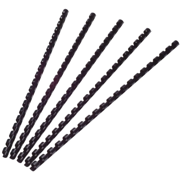 Spiralbinderücken 6mm 21R schwarz