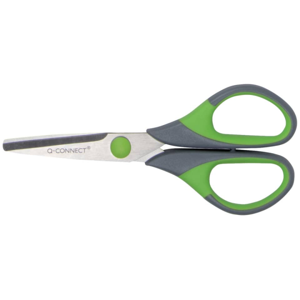 Schere 14cm grau/grün