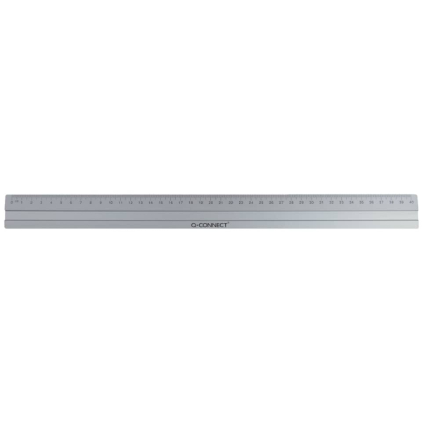 Alulineal 40cm silber