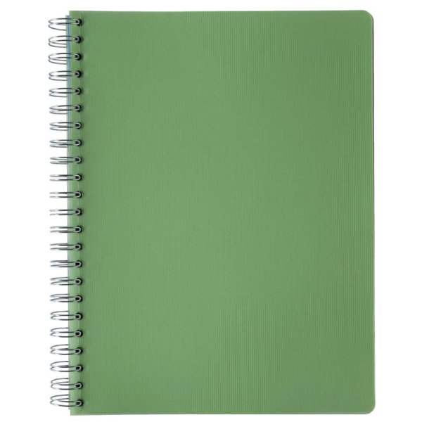 Collegeblock PP Cover A4 kariert grün