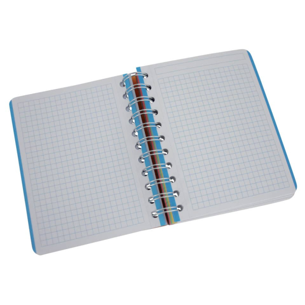 Collegeblock PP Cover A6 kariert blau