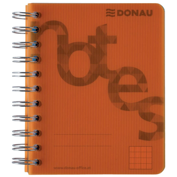 Collegeblock PP Cover A6 kariert orange