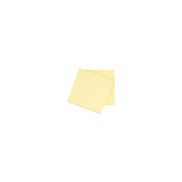 Haftnotizblock 76x76mm gelb