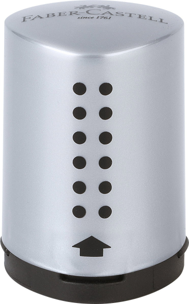 FABER-CASTELL Einfachspitzdose Grip 2001 Mini silber