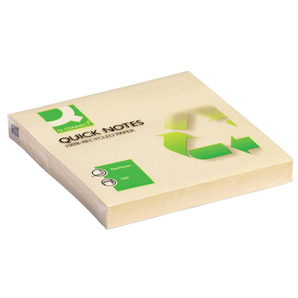 Haftnotizblock 76x76mm gelb