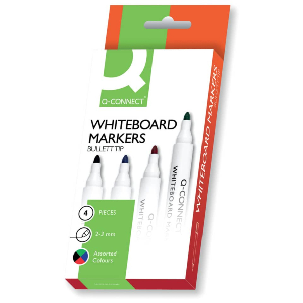 Whiteboardmarker 1,5-3mm 4ST sort.