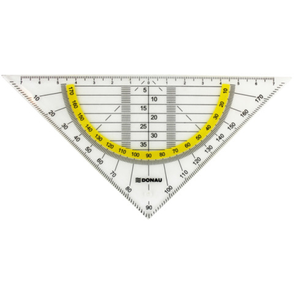DONAU Geodreieck FLEXI 16 cm ohne Griff