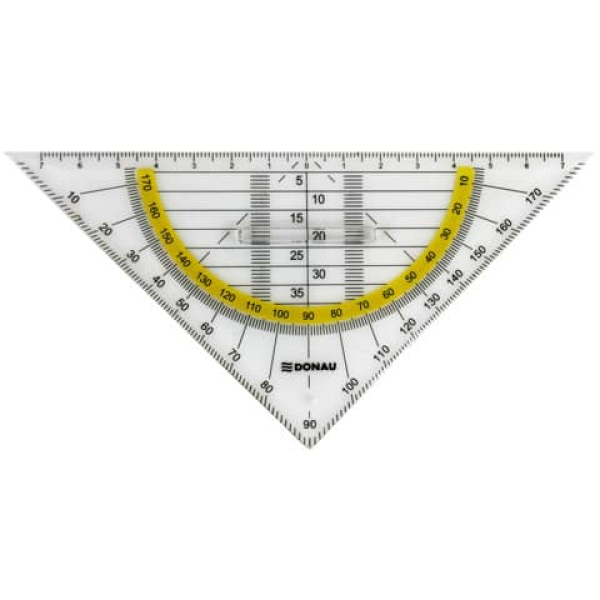 DONAU Geodreieck 16 cm mit Griff