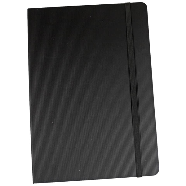 Notizbuch A5 kariert schwarz