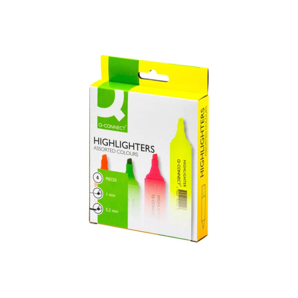 Textmarker zu 4 Stück sort.
