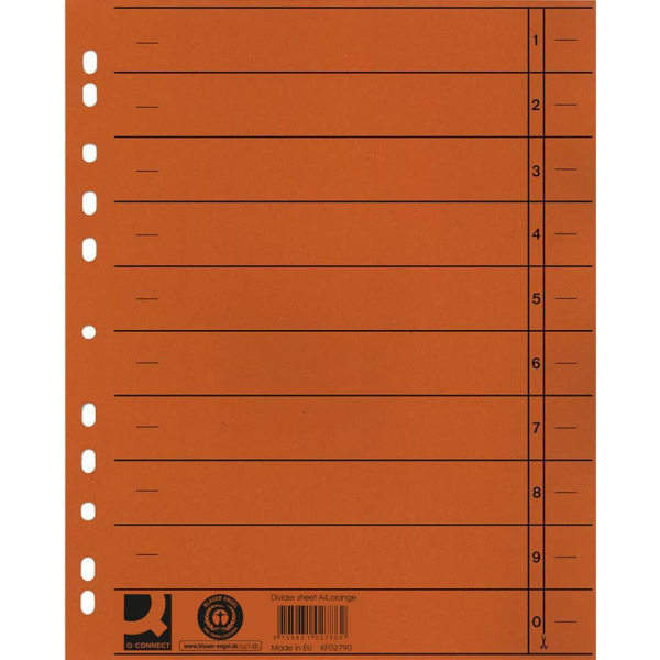 Trennblatt A4 100ST orange