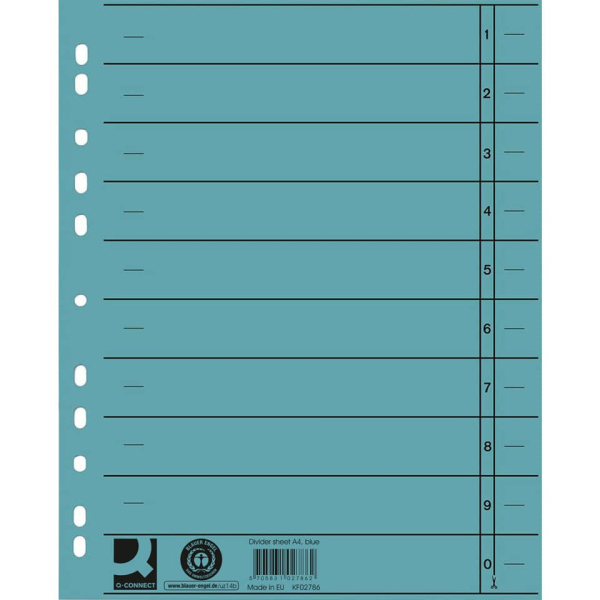 Trennblatt A4 100ST hellblau
