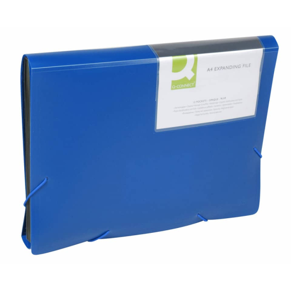 Fächertasche  blau