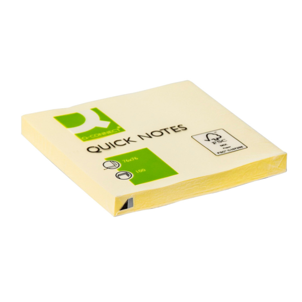 Haftnotizblock 76x76mm gelb