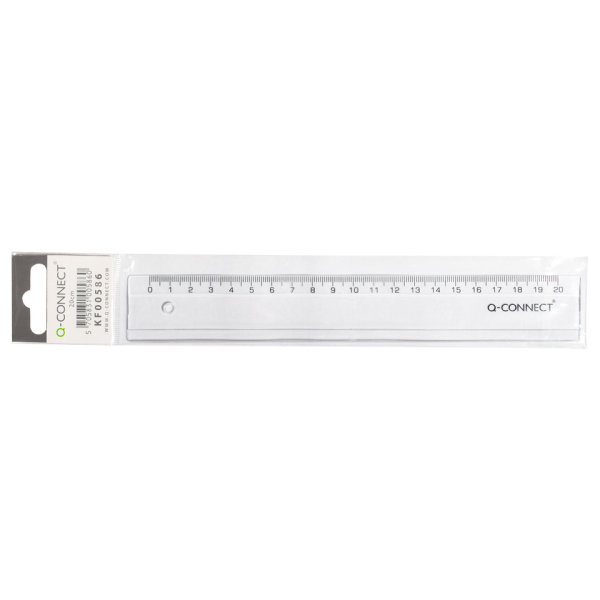 Lineal Plastik 20cm transparent