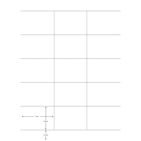 Universaletikett 70,0x50,8 wss