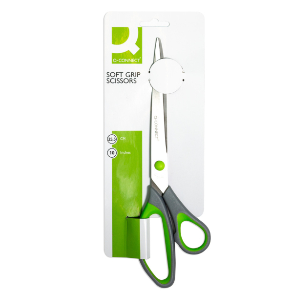 Schere 25,5cm grau/grün