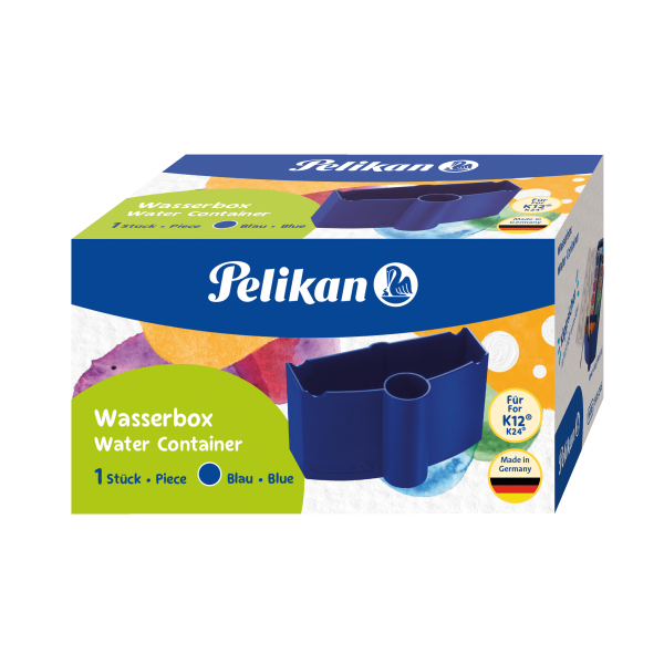 PELIKAN Wasserbecher mit Pinselhalter blau