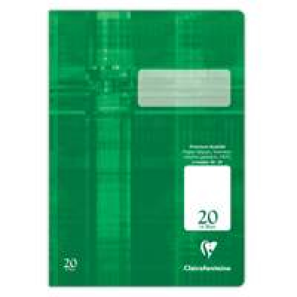 Schulheft Clairefontaine, DIN A4, 16 Blatt, 90g, Lineatur 20 blanko