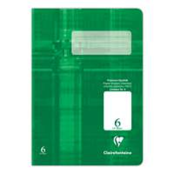 Schulheft Clairefontaine, DIN A5, 16 Blatt, 90g, Lineatur 6 blanko