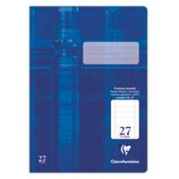 Schulheft Clairefontaine, DIN A4, 32 Blatt, 90g, Lineatur 27 durchgehend liniert mit Rand