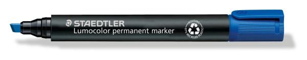 Permanentmarker Lumocolor blau