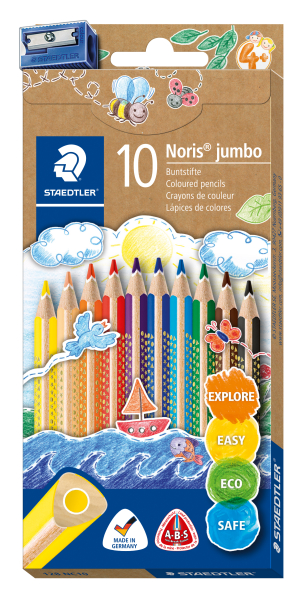STAEDTLER Buntstift Noris Jumbo 10ST – Produktabbildung
