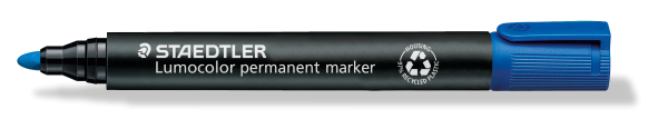 Permanentmarker Lumocolor blau