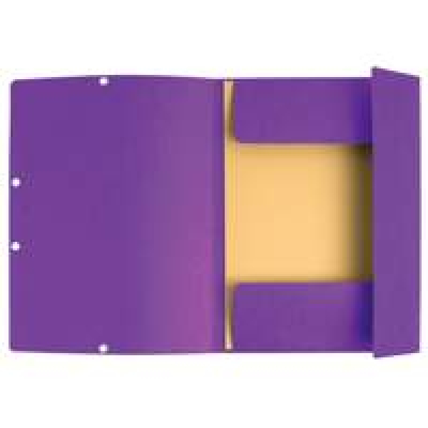 Sammelmappen mit Gummizug und 3 Klappen, Colorspan-Karton 400g/m2, für DIN A4