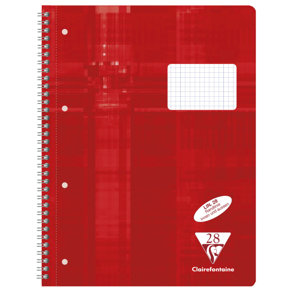 CLAIREFONTAINE Collegeblock Doppelspirale A4+ 80BL 90g – Produktabbildung